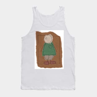 Brown paper boy Tank Top